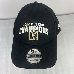 NEW 2022 MLS Cup Champions LAFC Hat Adjustable Snapback New Era 9FORTY Black